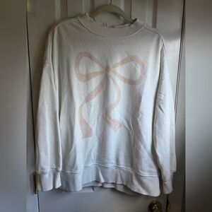 Arie Crew Sweatshirt with Bow Design